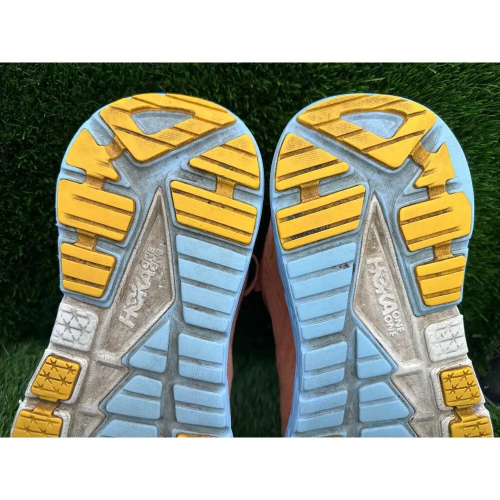 Hoka One One Gaviota 4 1123199-SCPP Athletic Sneaker Women's 10B Orange Mesh Gym